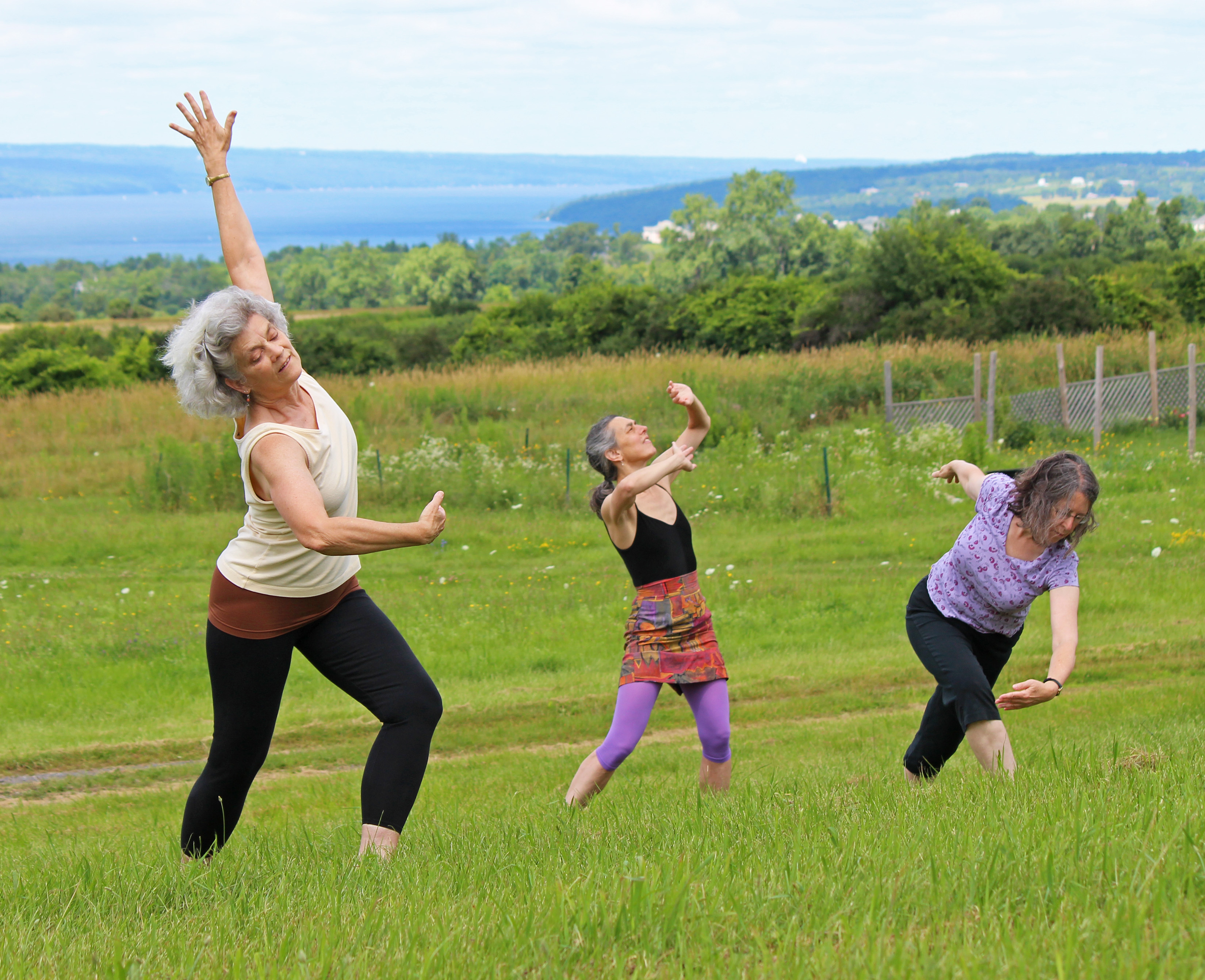 dancers on the grass